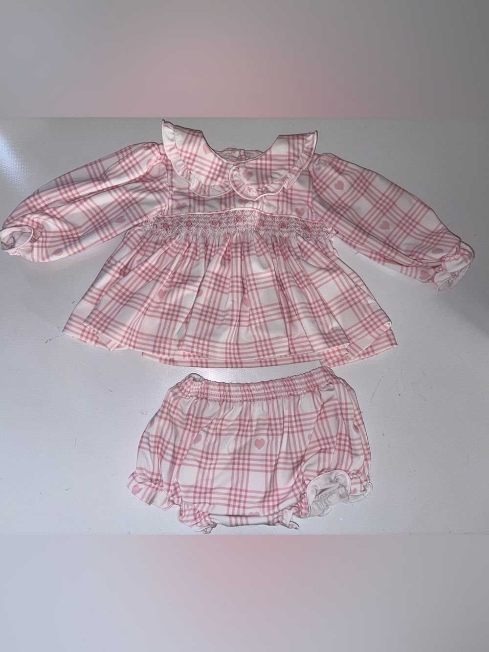 Cecil and Lou Infant Girl Dress with Matching Diaper Cover